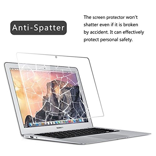 Zshion Laptop Screen Protector For Macbook Air 11 Inch,Full Coverage Tempered Glass Screen Protector For Macbook Air 11.6 Inch With Bubble-Free Crystal Clear #TOP4