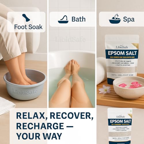 Image of Epsom salt for foot, bath, plant (India's No. # 1)(Pack of 3)