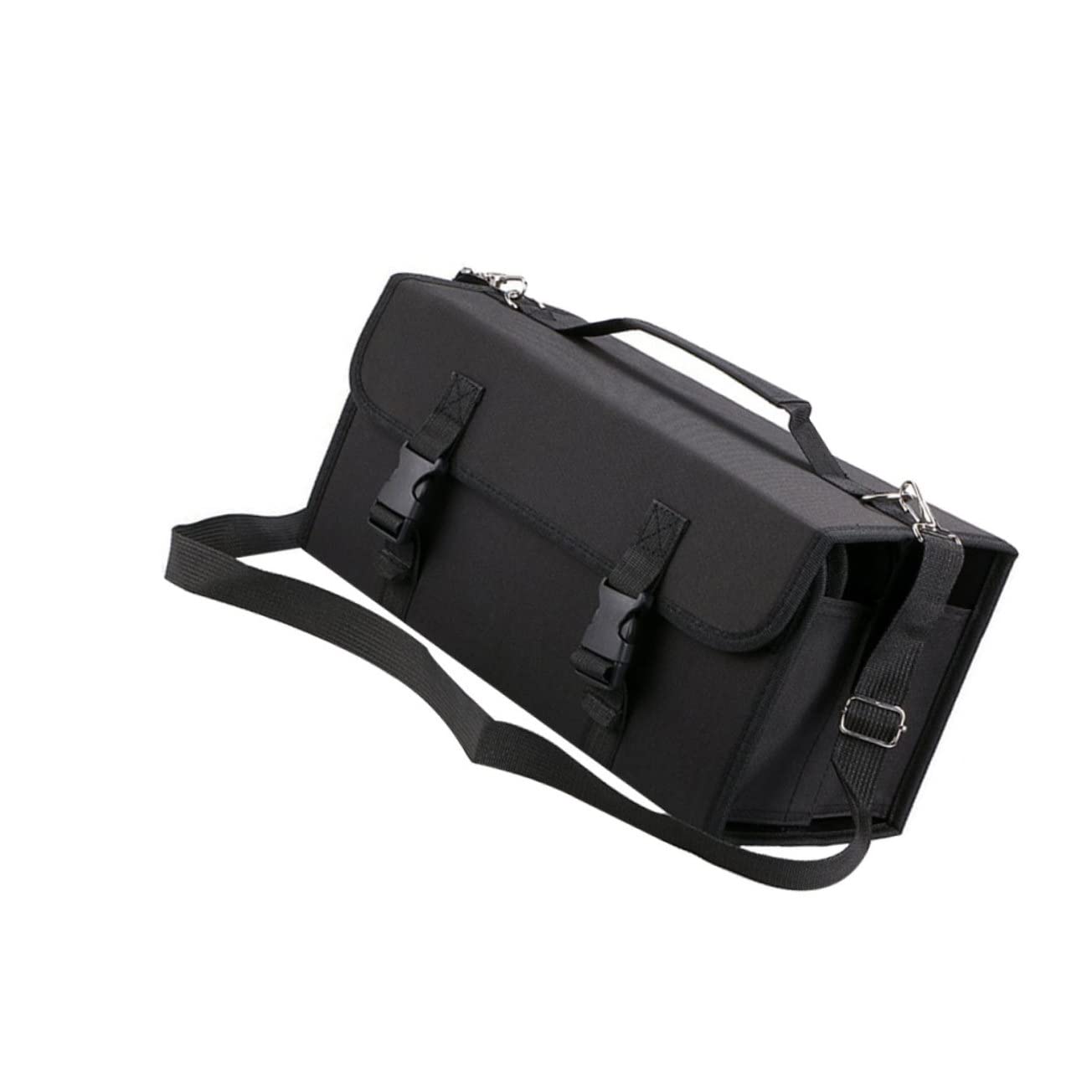 NUOBESTY Custodia per Pennarelli da 120 Scomparti con Zip Nera
