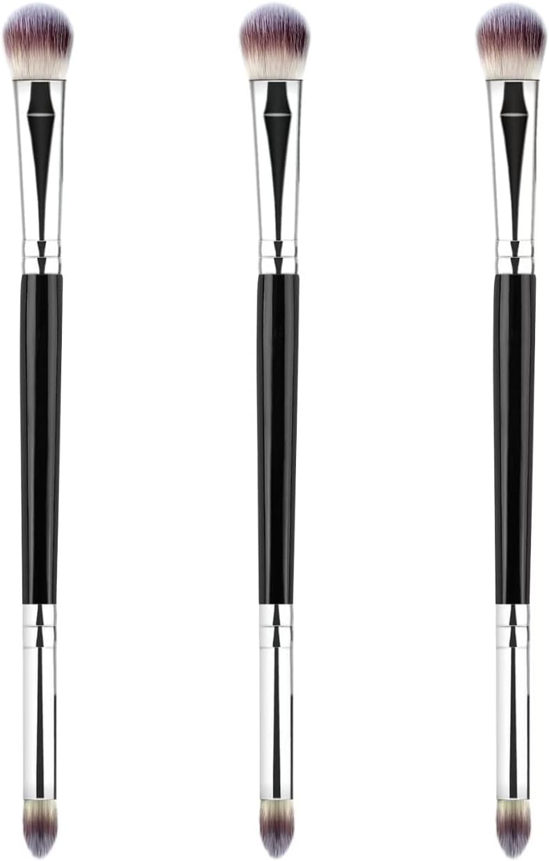 3Pcs Eyeshadow Brush Eye Makeup Brush Professional Blending Eyeshadow Makeup Brushes for Concealer Eyebrows Eyeliner Soft Hairs Makeup Tool