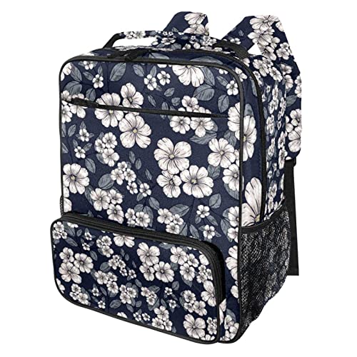 Cartable de voyage vintage à motif floral avec bretelles réglables