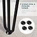 HOMCOM Conjunto de 4 Patas para Mesa de Estilo Industrial y Diseño...