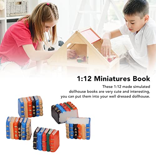 SPYMINNPOO Mini-BüCher-Modell, 6 StüCk 1:12 Puppenhaus-Miniaturbuch, Simuliertes DIY, Buntes, SüßEs, Dekoratives… – Bild 7