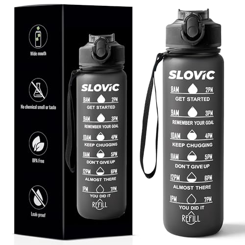 SLOVIC Plastic Sipper Water Bottle 1 Ltr | Gym Sipper Water Bottl...