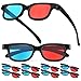 jojofuny 3D Glasses Red Blue Anaglyph Viewing Glasses Compatible with Computer Monitors Tvs Projectors for Home Theater Movies Games