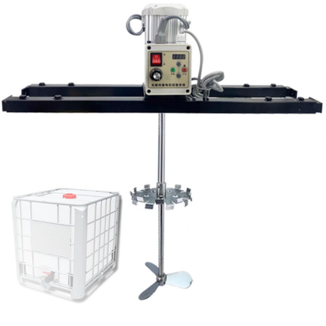 Agitateur électrique pour Réservoir IBC, Agitateur électrique IBC Agitato IBC 1000l, Vitesse : 0-2500 TR/Min, Hélice Pliante avec Support, Agitateur De Peinture,B