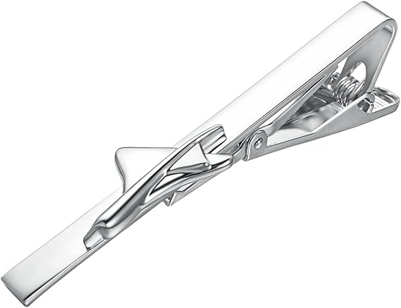 Amazon Yoursfs おもしろ ネクタイピン 戦闘機 シルバー かわいい 飛行機のネクタイピン おしゃれ メンズ アクセサリー プレゼント タイピン タイタック 通販