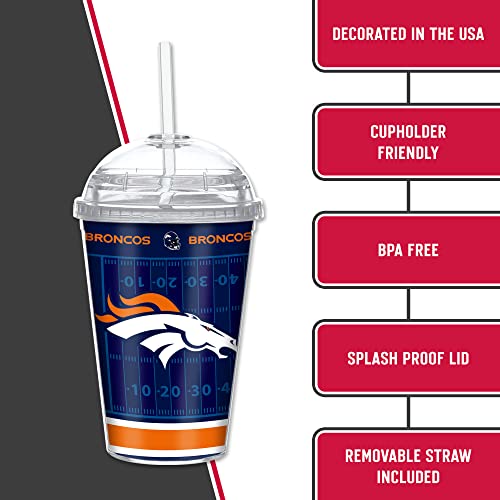 Image of Rico Industries NFL Football Rookie of The Year 12oz Acrylic Tumbler, Youth Tumbler with Swirly Straw