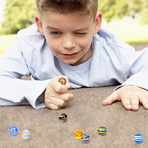 Sallyfashion 32Pcs Glass Marbles Bulk, 16Mm/0.6Inch Handmade Glass Marbles Colorful Assorted Marbles Player Marlbes For Kids Gift Marble Game Decoration #TOP4