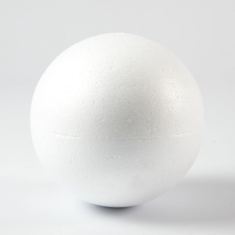 Styropor Solid Spheres Styrofoam Polystyrene Balls Pack of 5 (10cm)
