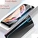 Casa iPhone Xs Max 6.5'' Screen Protector, Xs Max [Front & Back Glass Film Suit] Tempered Glass Anti-Fingerprint Case Anti-Scrath 3D HD Clear Glass Screen Film for Apple iPhone Xs Max 6.5 2018