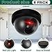 Kanayu 8 Pack Dummy Fake Camera CCTV Dome Fake Security with Flashing Red LED Light Wireless Surveillance Dummy CCTV for Outside Decoy Camera with Screws Tape for Indoor Outdoor Home (Black)