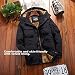 Parka Hombre Espesar Felpa Chaqueta de Invierno Cálido Respirable Exterior Chaqueta Impermeable...