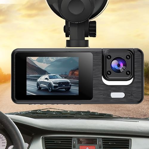 Caméra voiture triple objectif 1080P Wi-Fi avec vision infrarouge - 3