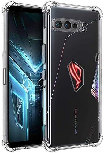 Plus TPU Ultra Clear Slim Shockproof Anti-Slip Grip Soft Transparent Back Cover for ASUS ROG Phone 3 - ZS661KS