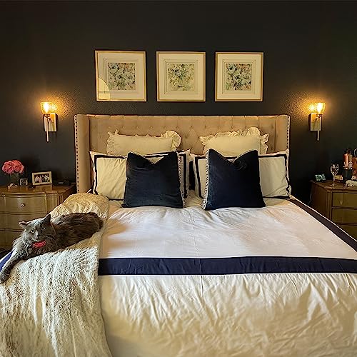 Osvino XKRKSJT-1A-55 Hotel Duvet Cover Set King Size 3Pcs Microfiber Navy Line Pattern Bedding Collection Ultra Soft Breathable Duvet Cover thumb #5