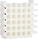 10GTEK 25-Hole Dresser de câble, Bundler et outil d'organisation pour le centre de données, les salles de serveurs et la machine de gestion des fils et organisateur (5 Trous x 5 Lignes blanches)