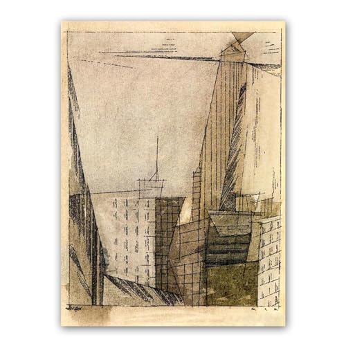 Tableau Abstrait The Tower 40x50cm impression sur toile de décoration pour le salon