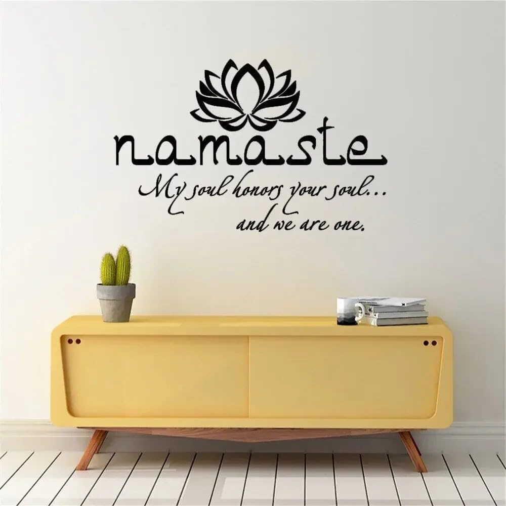 Wall Decal Quote Vinyl Sticker Decals Quotes Decor Flower Wall Decor Bedroom Yoga Studio Vinyl M 67x42cm