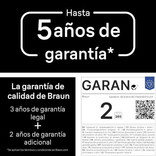 Miniatura 7 de Braun Depiladora Eléctrica Mujer Silk Épil 7 Depiladora Corporal Con Cabezal Ancho Para Una Fácil Eliminación Del Vello, Con Cepillo De Limpieza, Uso En Seco Y Mojado, Depilación Suave Duradera, 7-011