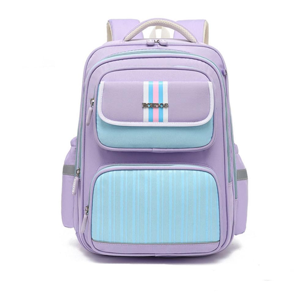 Toreba Do Książek Dla Studentów | Toreba Do Książek O Dużej Pojemności | Toreba Na Ramiona Dla Studentów | Toreba Do Książek Dla Dzieci Wodoodporna (LFA087),Purple