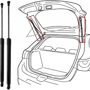 HLGFS Car Rear Tailgate Boot Gas Struts Springs for Hyundai i30 2010 ...