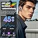 QXUFV Bluetooth Kopfhörer mit Touchscreen, In Ear Kopfhörer Kabellos Bluetooth 5.4 mit ANC/ENC Noise Cancelling Mic, 48Std Tiefer Bass Earbuds mit 5 EQ-Modi, USB-C, IP7 Wasserdicht Ohrhörer, Schwarz