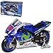 Maisto Yamaha Factory Racing YZR-M1 Moto GP 2016 Jorge Lorenzo Nr 99 1/18 Modell Motorrad mit individiuellem Wunschkennzeichen
