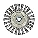 Forney 72841 Wire Wheel Brush, Industrial Pro Twist Knot with 5/8-Inch-11 Threaded Arbor, 6-Inch-by-.020-Inch