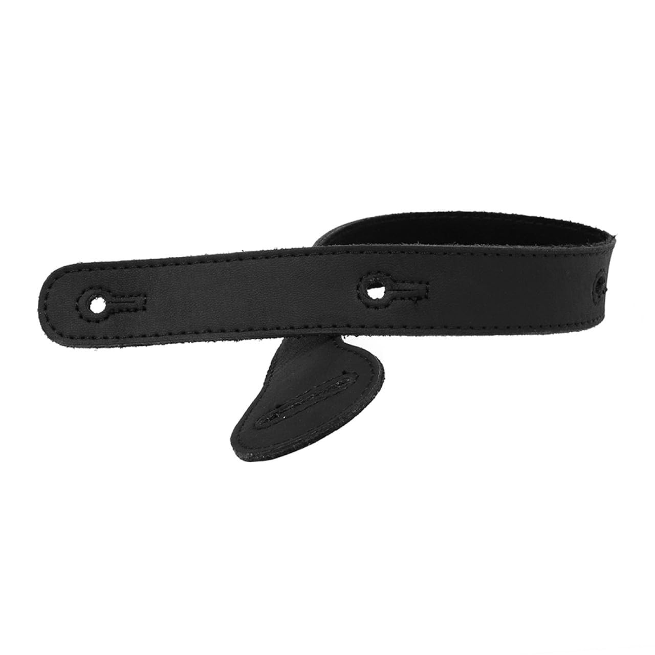 Correa de Guitarra Engrosada Negra Ajustable de Cuero y Algodón | 1 Pieza, Diseño de Descompresión, Uso Cómodo, Accesorio Guitarra, Estilo Moderno
