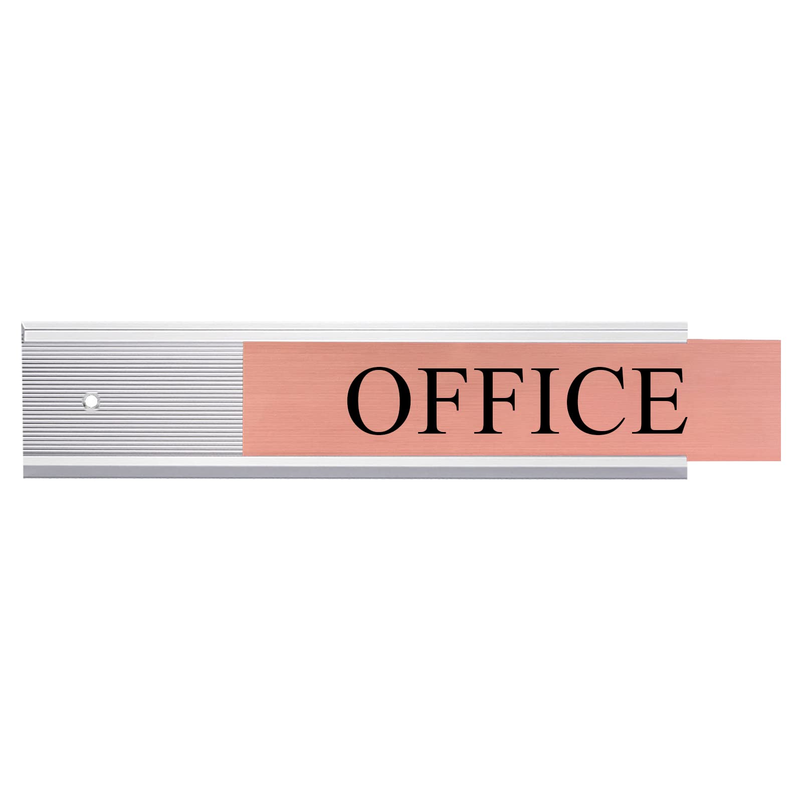 5 Pack Aluminum Wall or Door Name Plate Holder, Wall Mount Office Door Sign Holder with Double Sided Tape - Image 2