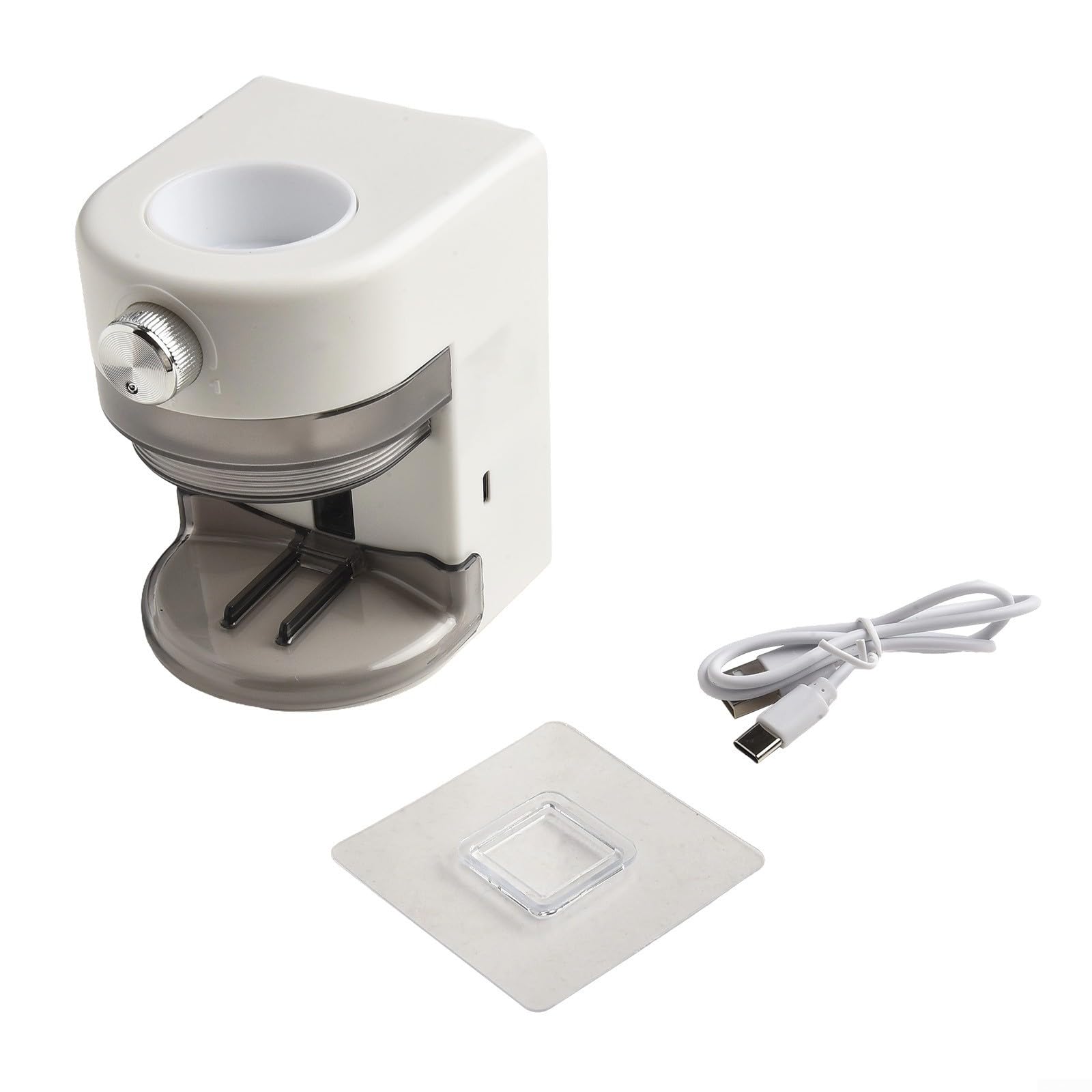 Dispenser automatico di dentifricio che combina tecnologia a induzione con montaggio a parete perforato per un facile controllo del dentifricio (bianco)