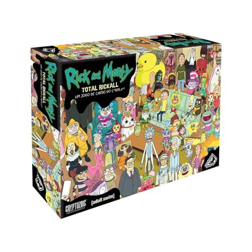 Galápagos Rick & Morty: Total Rickall, Jogo de Tabuleiro para Amigos, 2 a 5 Jogadores, 30 Minutos por Partida