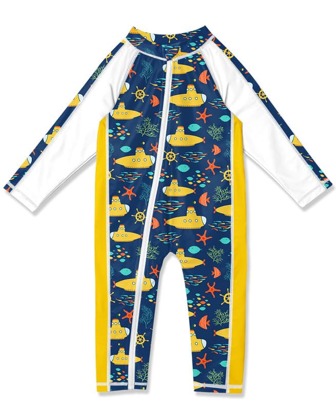 BesserBay Baby Rashguard UPF 50+ Langarm Badeanzug Reißverschluss 0-36 Monate
