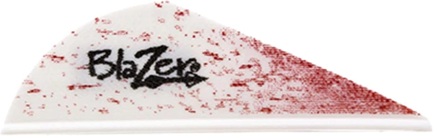 Bohning True Color 2" Blazer Vanes White Blood Splatter Blazer Vane, 36pk : Sports & Outdoors