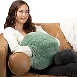 HUGIMALS The Hug Pillow | 10 lb Weighted Heavy Round Sensory Pillow with Cozy Hand Pocket for Self-Care, Comfort, Relaxation, Sleep - Thoughtful Gift (Sage)