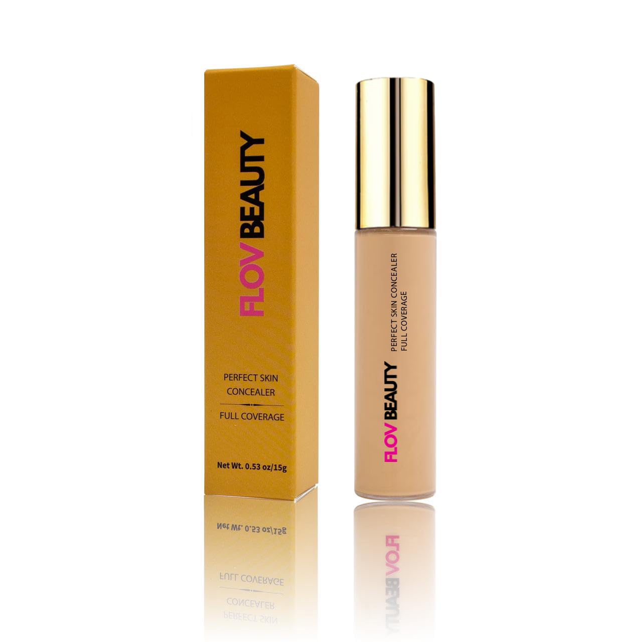 Flov BeautyUrbanGlow ConcealCreme, Flawless Concealer for Natural Coverage, Camouflages Redness and Blemishes, Perfect for Normal to Oily Skin (neutraliser #3)
