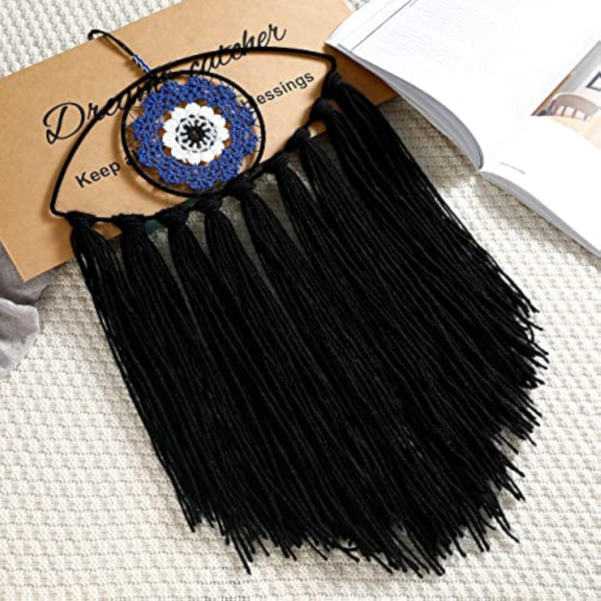 Black Evil Eye Dream Catcher Wall Hanging