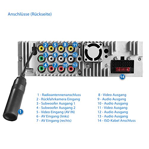 XOMAX XM-D1002 Autoradio con Schermo Touch Screen