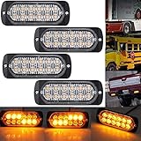 * 100% nuevo y de alta calidad con función impermeable IP65*: este material de luces estroboscópicas de coche Fugen es de ABS, impermeable, resistente a las vibraciones. Duradera y útil, baja energía ayuda a ahorrar tu fuente de alimentación. Adecuado para días lluviosos y días de niebla.