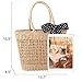 YXILEE Handmade Straw Purses for Women | Summer Medium Satchel Hobo Woven Bag Foldable Beach Tote Basket Bags | Women's Shoulder Handbag for Picnic Travel Vacation Essentials