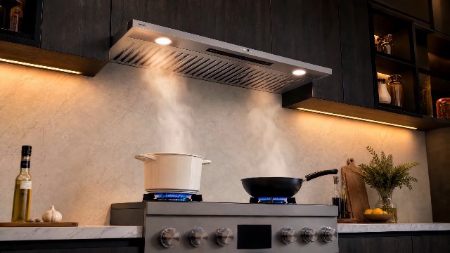 Image of AMZCHEF 30 Inch Range Hood Insert 1000 CFM Built-in Kitchen Vent Hood Stainless Steel Ducted /Ductless Convertible, 3-Speed Touch Control with LED Lights and Baffle Filters for Kitchen Ventilation