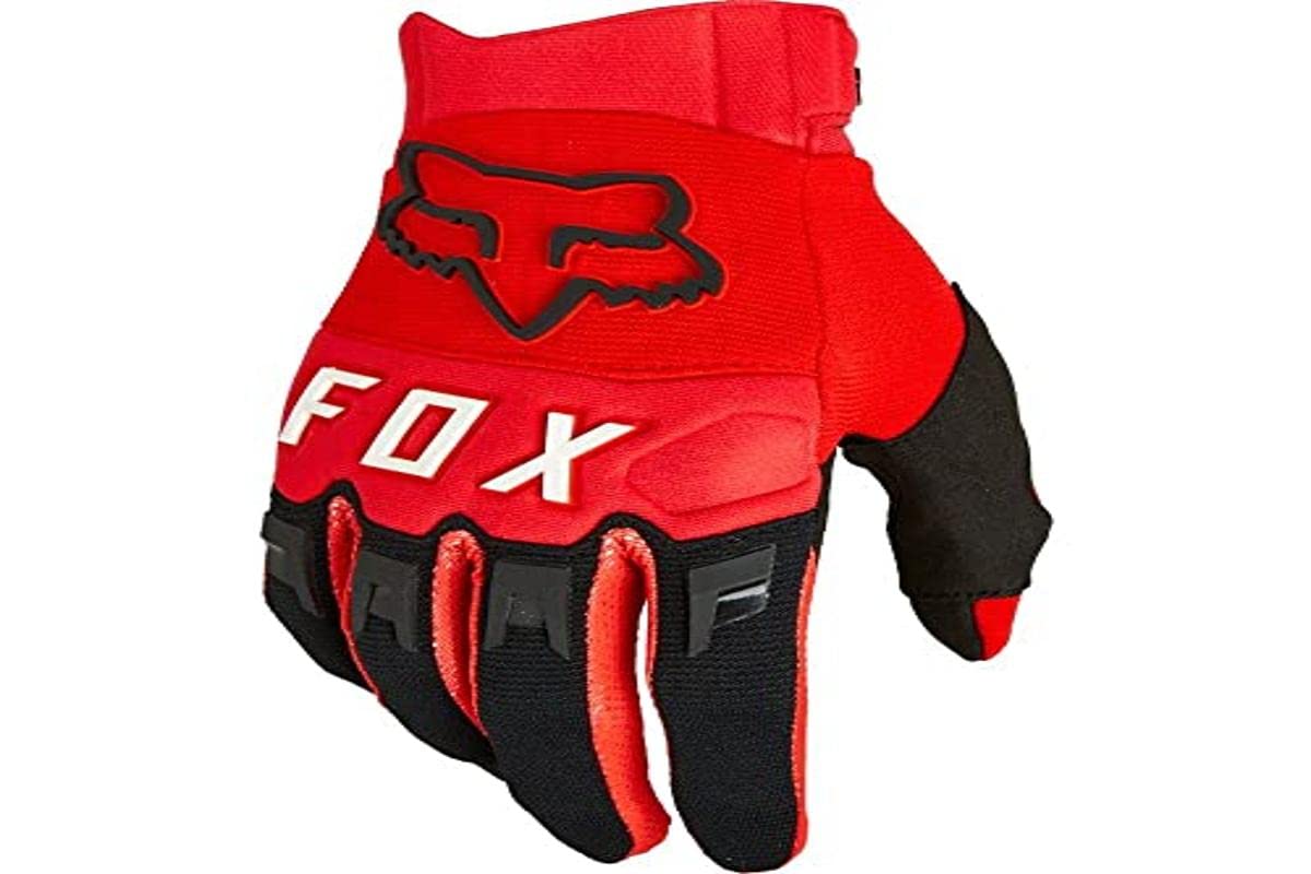 FOX Dirtpaw Motorrad Cross Enduro Fahrradhandschuhe Fluoreszierendes Rot M
