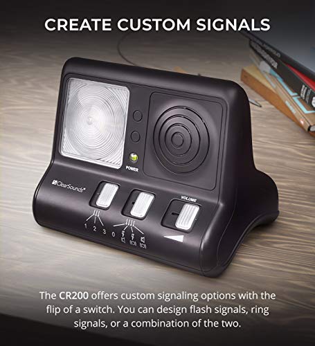 Clearsounds Cr200 Clearring Ring Signaler Booster With Flashing Led Strobe Ringer For Analog Telephones Landline #TOP4
