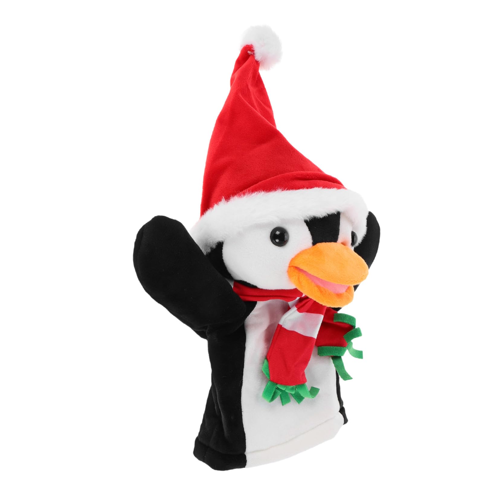 FRCOLOR 3 Marionetta da Dito Natalizio in Morbido Peluche Burattino Interattivo per Gioco Ruolo e Regalo Festivo per Feste Natale