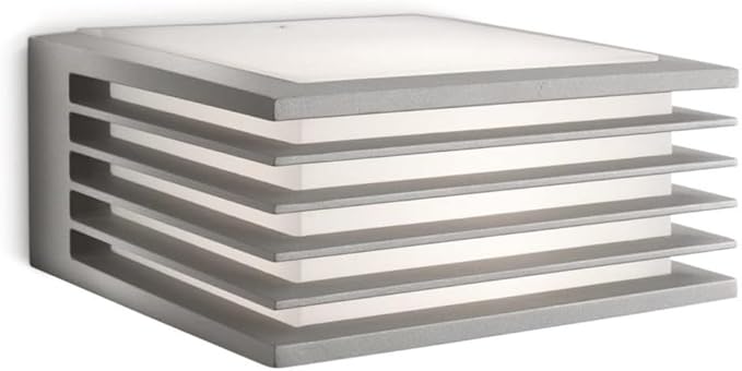 Philips Philips myGarden Shades Wandlamp E27-15W - Exclusief Lichtbron - IP44 Weerbestendig - Muurlamp - Buitenlamp - Grijs