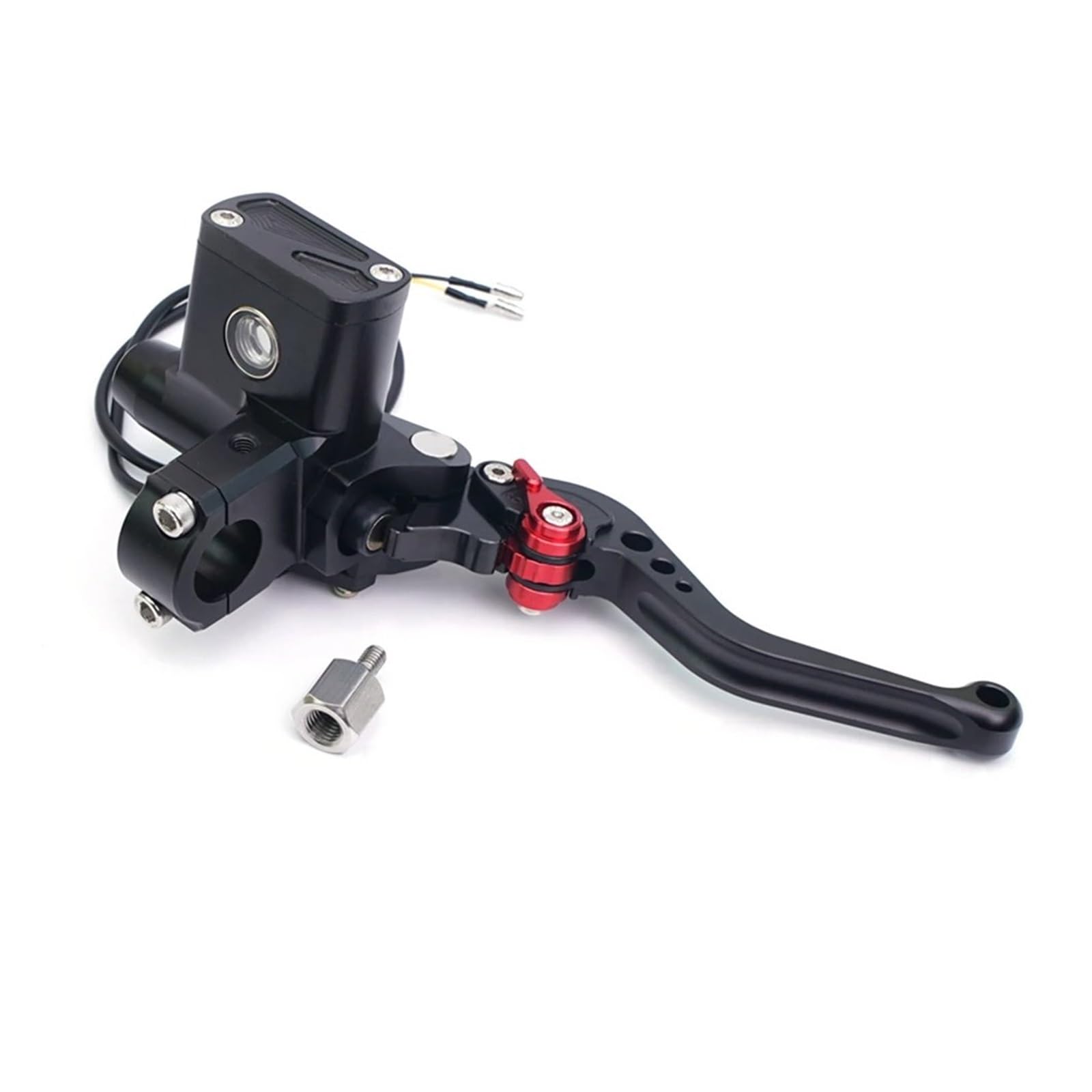 Hguvsjd 22mm Handle for Scooter Dirt Bike Street E-Bike CNC Hydraulic Brake Clutch Pump Lever Master Cylinder Motorcycle Brake Lever(Black Right)