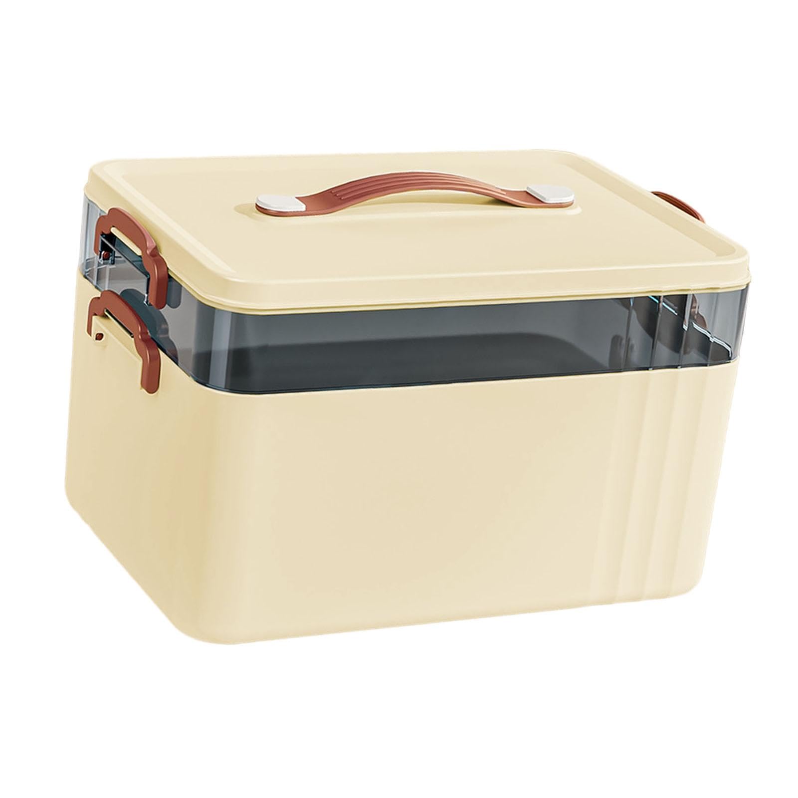 Boîte de rangement médicale portable avec poignée ménage - 8