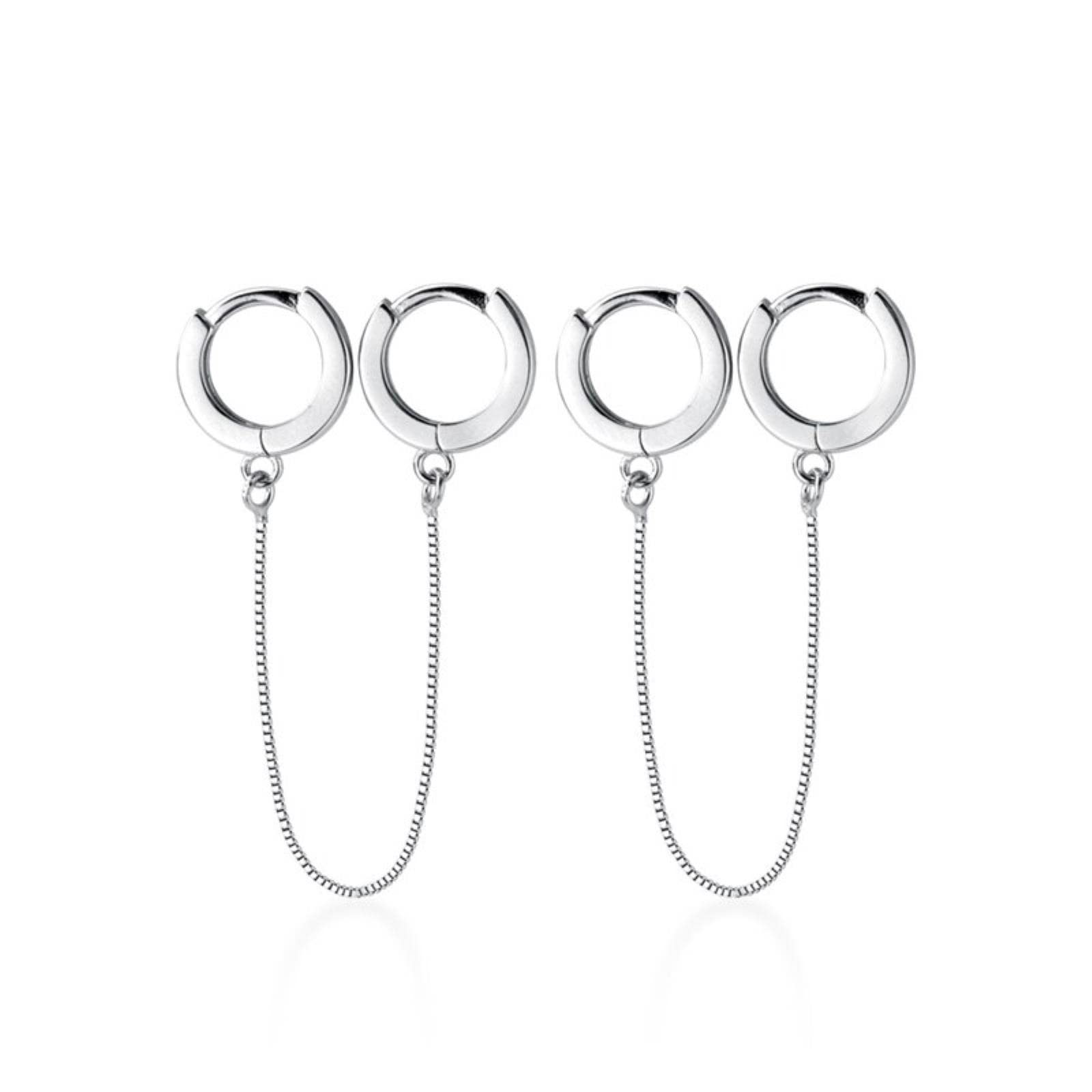 JFGCTYHXY Earrings, Fashion Charm Tassel Design Hoop s Brand Classic 925 Sterling Silver Jewelry For Women S925 Gift