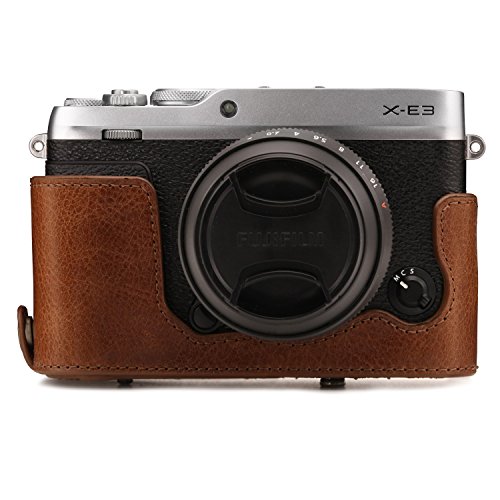 MegaGear Ever Ready Echtleder Kamera-Case mit Trageriemen kompatibel mit Fujifilm X-E3 (23mm & 18-55mm) – Bild 6